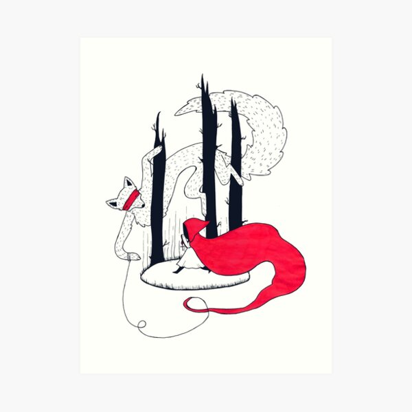 red riding hood Art Print