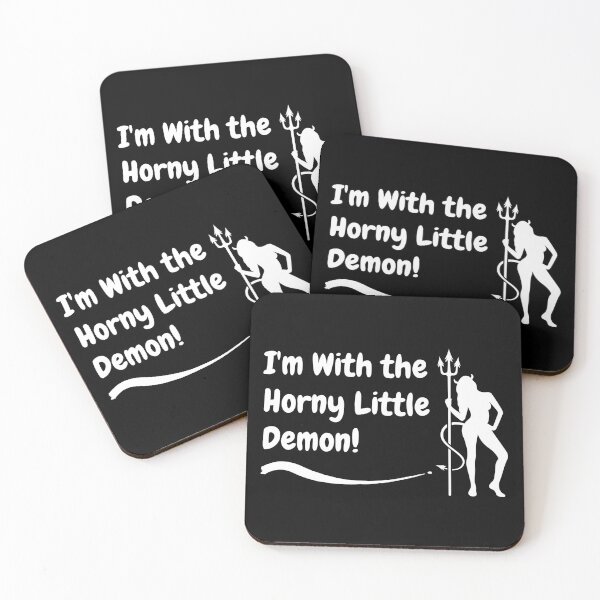 Item preview, Swinger Lifestyle I'm With the Horny Little Demon. For darker colors designed and sold by swingersshop.