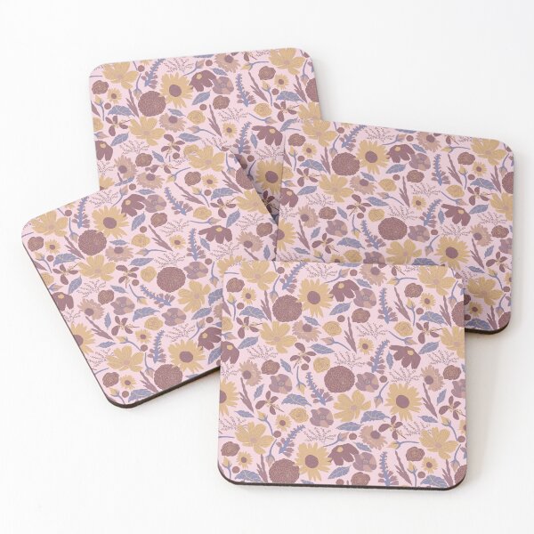 Item preview, Boho Floral Wildness Light Pink Brown designed and sold by Lozzie Eliza Designs.
