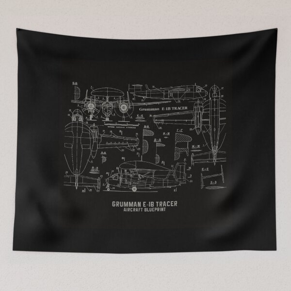 Item preview, Grumman E1B Tracer Aircraft Blueprint designed and sold by PodiShawna.