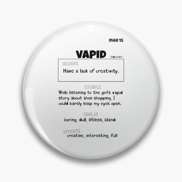Item preview, March 15 Vapid designed and sold by Square Root of Squid.