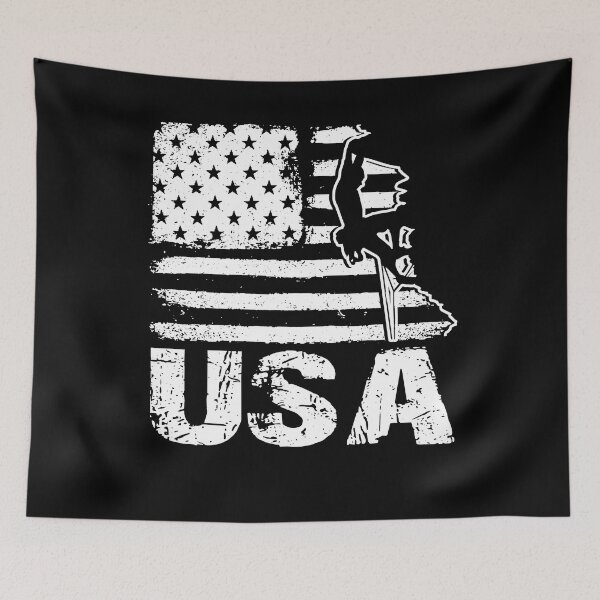 Item preview, Rock Climbing American Flag designed and sold by UnknownArtistt.
