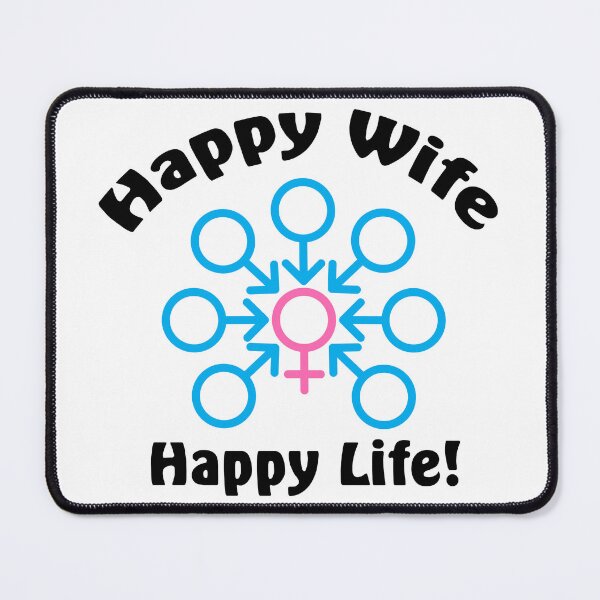 Item preview, Happy Wife, Happy Life Gangbang - Swinger Lifestyle Design designed and sold by swingersshop.