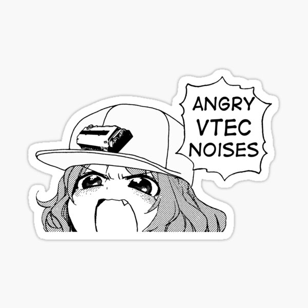 VTEC Angry Noises JDM Car (Ver. 2) Sticker