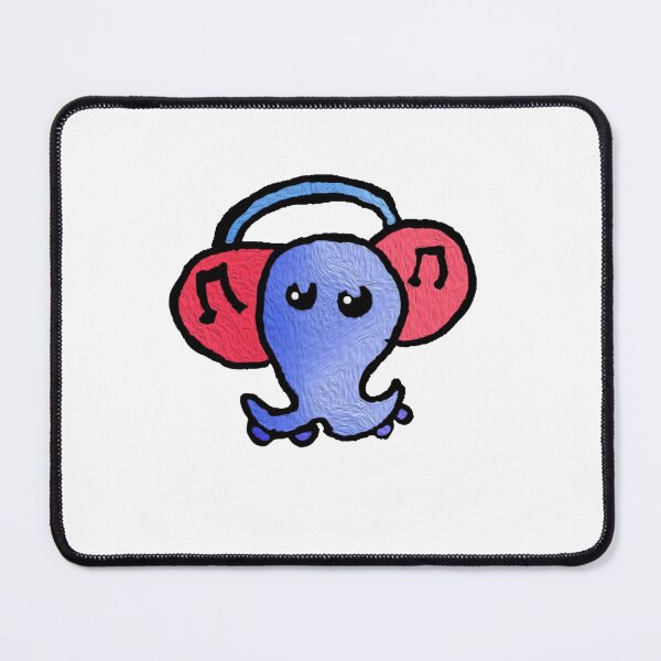 Item preview, Cute oily art music octopus designed and sold by Coffeemerc117.