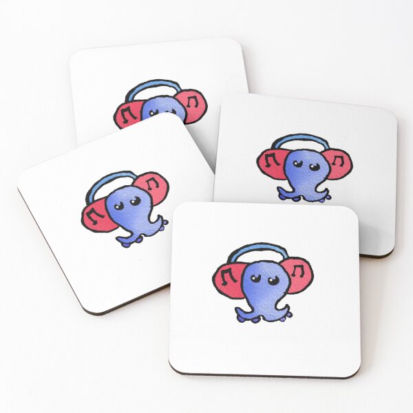Item preview, Cute oily art music octopus  designed and sold by Coffeemerc117.