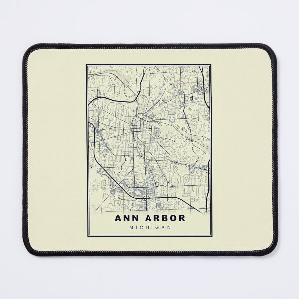 Item preview, Minimalist Ann Arbor Map Inspired By Vintage Style designed and sold by Tamas Das.