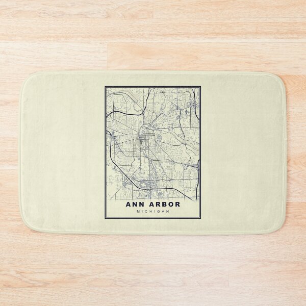 Item preview, Minimalist Ann Arbor Map Inspired By Vintage Style designed and sold by Tamas Das.