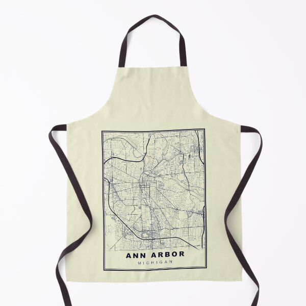 Item preview, Minimalist Ann Arbor Map Inspired By Vintage Style designed and sold by Tamas Das.