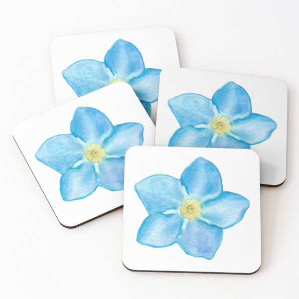 Forget me not Coasters (Set of 4)