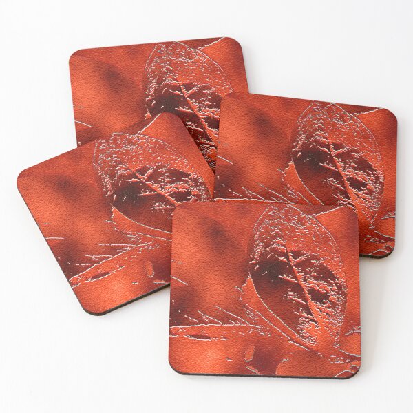 Item preview, Filigree leaf red designed and sold by Marlies Odehnal.