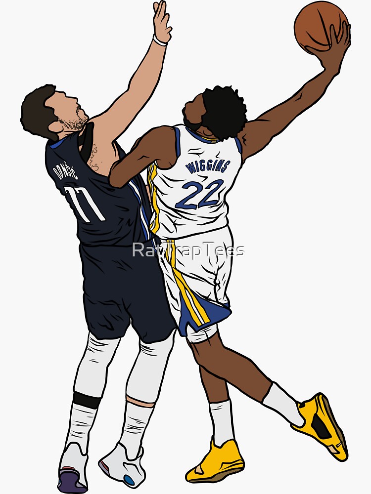 Luka Doncic and Andrew Wiggins Dunk Wall Poster 