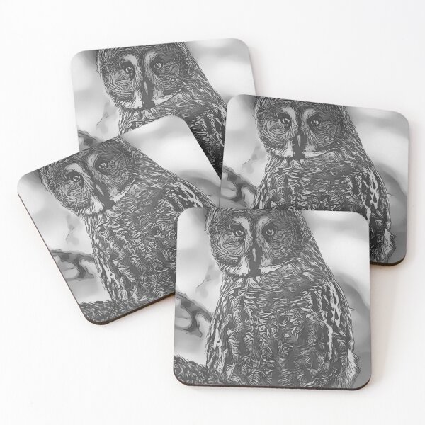 Item preview, Great Grey Owl-02 designed and sold by Manar-hamad.