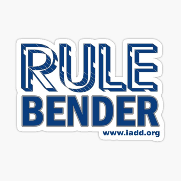 Rule Bender (Blue) Sticker