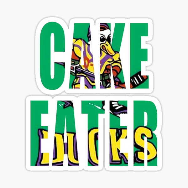 "Mighty Ducks Cake Eater" Sticker by Ridaabrera Redbubble