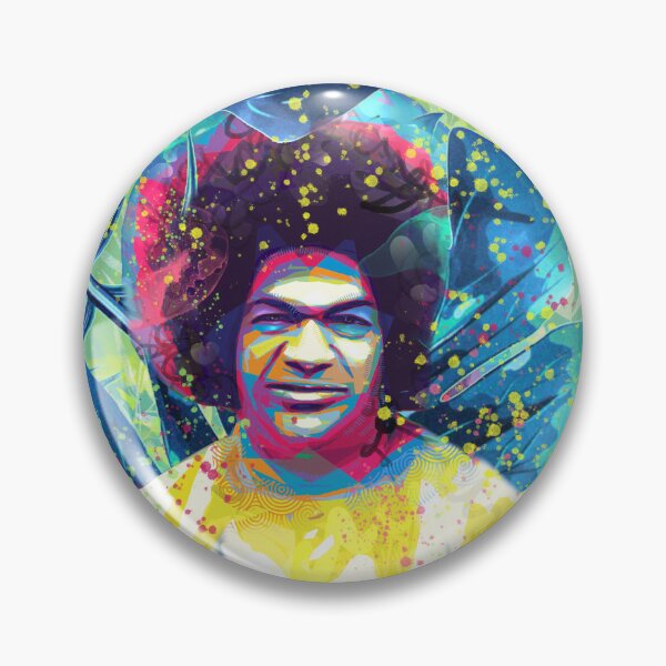 Item preview, Abstract Modern Colourful Tropical Sathya Sai Baba designed and sold by gargeesuresh.