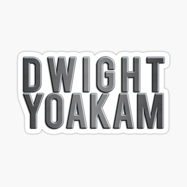 “Dwight Yoakam logo” Sticker for Sale by GeraldSweitzer3 | Redbubble