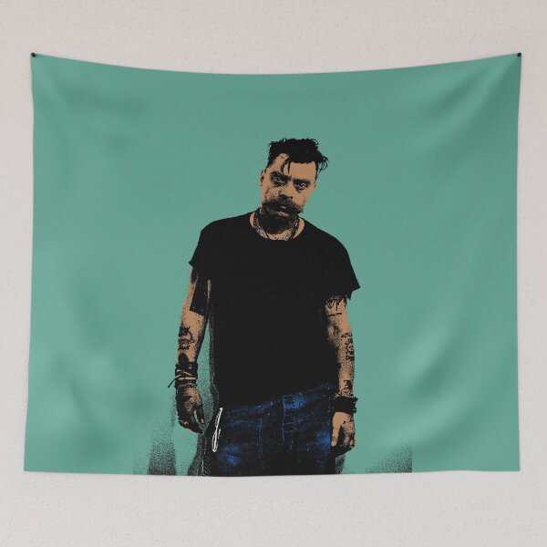 Item preview, Zapata Rockstar - Emiliano Zapata - Turquoise designed and sold by boltjesdesign.
