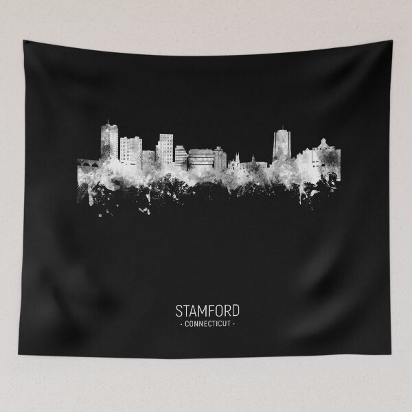 Item preview, Stamford Connecticut Skyline designed and sold by ArtPrints.