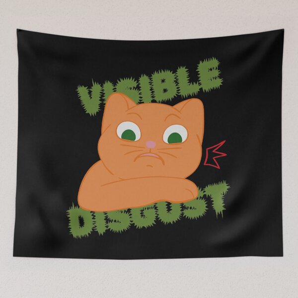 Item preview, Visible Disgust Cat Orange designed and sold by ChiweenieHobbit.