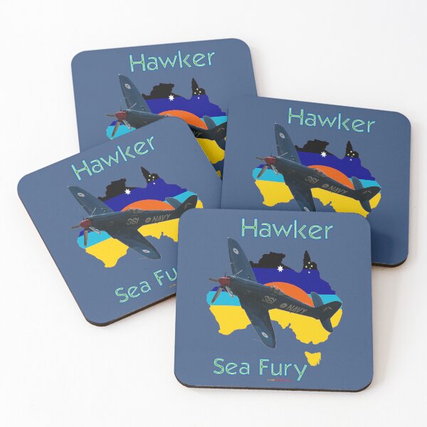 Item preview, Australia Map Design - Hawker Sea Fury, Australia 2011 designed and sold by muz2142.