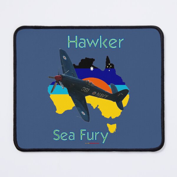 Item preview, Australia Map Design - Hawker Sea Fury, Australia 2011 designed and sold by muz2142.