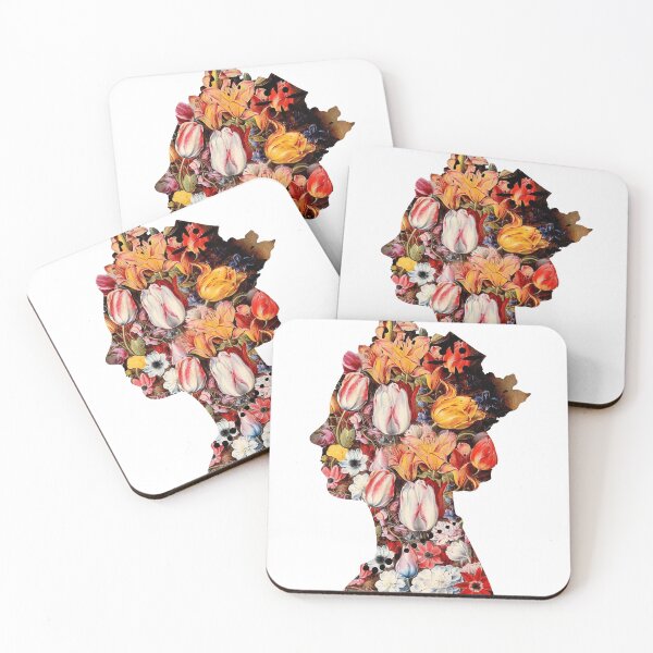 Item preview, Queen, Jubilee, Flowers Collage Portrait Royal Abstract Art Queen,Qeen art designed and sold by Glenclo1.