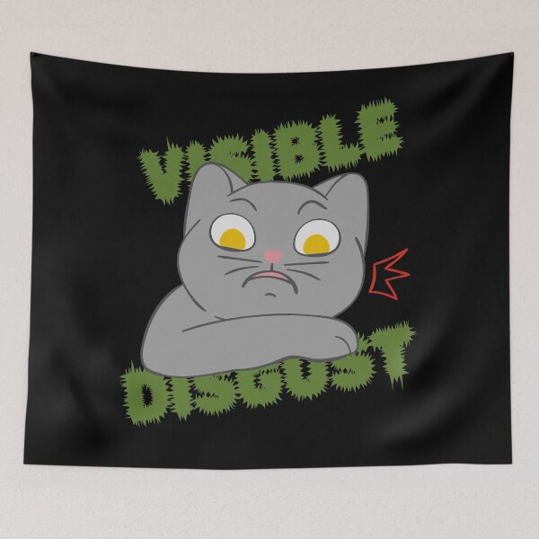 Item preview, Visible Disgust Cat Gray designed and sold by ChiweenieHobbit.