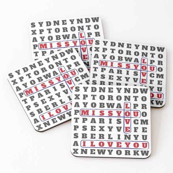 Item preview, i love you crossword funny word word puzzles designed and sold by quickkaart.