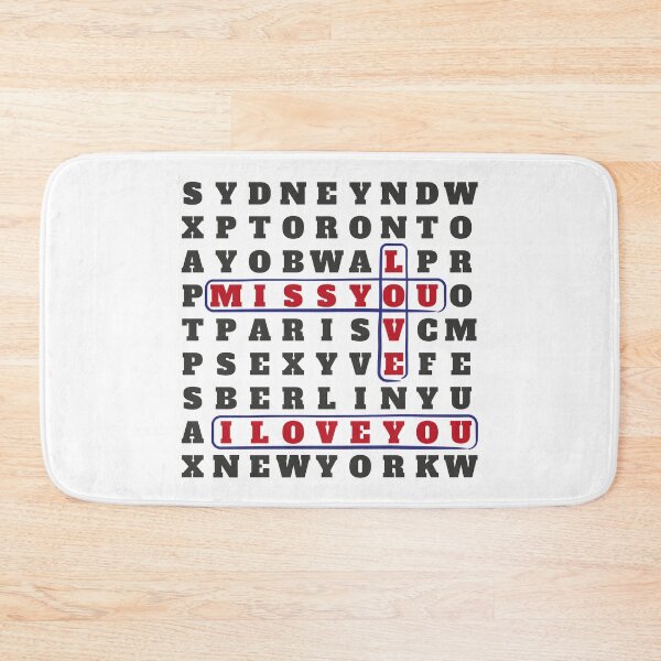 Item preview, i love you crossword funny word word puzzles designed and sold by quickkaart.