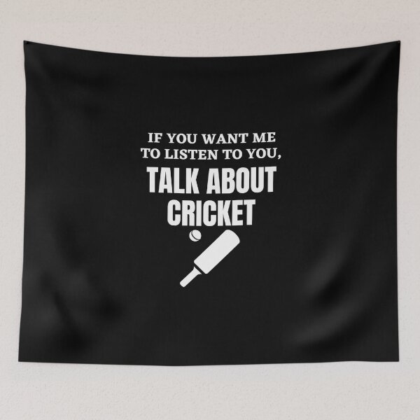 Item preview, Dhoni Talk About Cricket Quote Sticker designed and sold by janlzmaude.