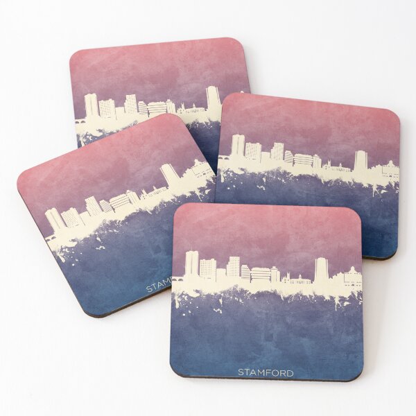 Item preview, Stamford Connecticut Skyline designed and sold by ArtPrints.