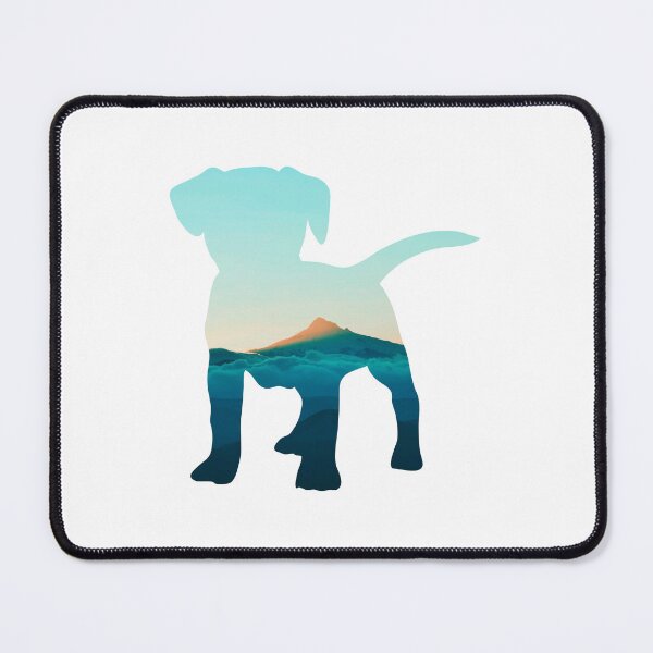 Item preview, Colorful Mountain Sky Sunset Dog | Cute Puppy designed and sold by BopleDesigns.