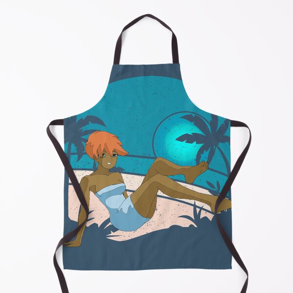 Item preview, Blue Bodycon Dress Anime Girl And Sunset designed and sold by Chubuter.