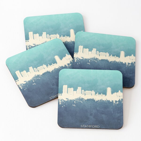 Item preview, Stamford Connecticut Skyline designed and sold by ArtPrints.