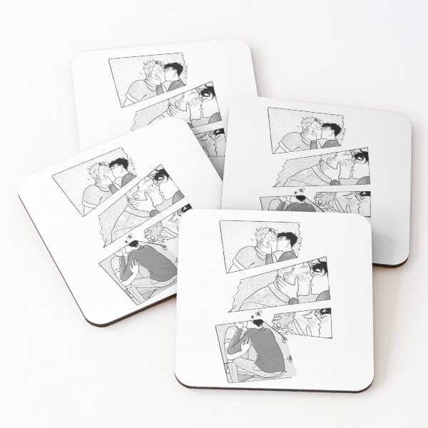 Item preview, heartstopper comic nick and charlie kissing  designed and sold by nomnomyoongi.