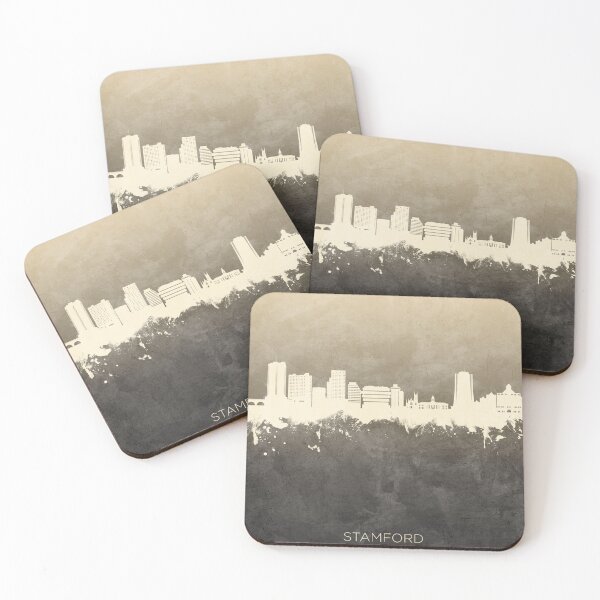 Item preview, Stamford Connecticut Skyline designed and sold by ArtPrints.