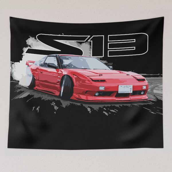 Item preview, nissan S13 240 RED DRIFTING designed and sold by cowtownCOWBOY.