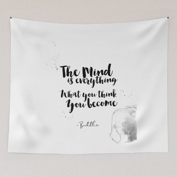 Item preview, The Mind Is Everything - What You Think You Become - Quotes From Buddha About Peace designed and sold by Buddhaport.