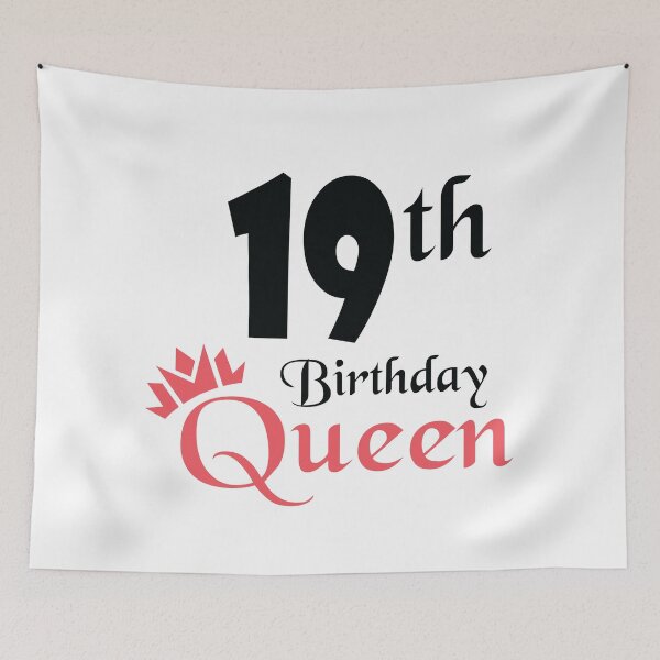 Item preview, 19th Birthday Queen - 19th Birthday Girl Party Outfit designed and sold by jain-ravi002.