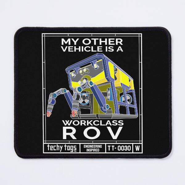 Item preview, My Other Vehicle is a Workclass ROV (TT-0030-W White on Black) designed and sold by techy-togs.