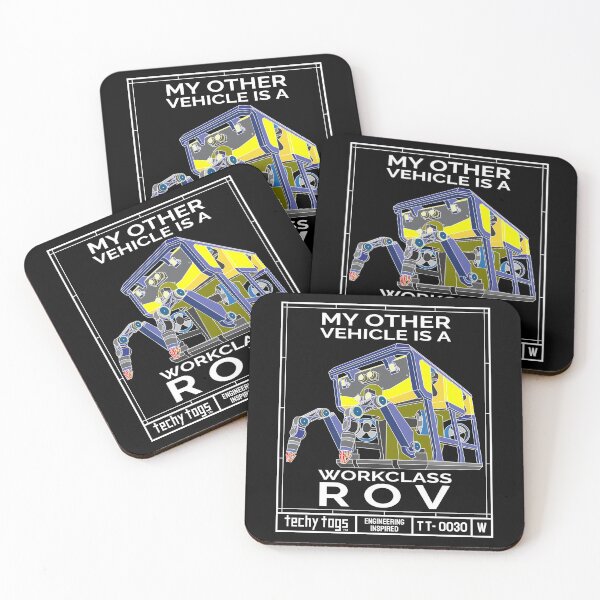 Item preview, My Other Vehicle is a Workclass ROV (TT-0030-W White on Black) designed and sold by techy-togs.