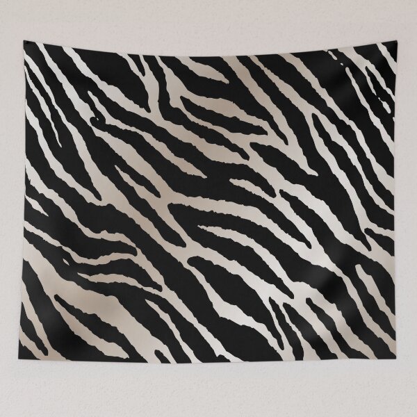 Item preview, Black And White Zebra Pattern designed and sold by risingrocket.