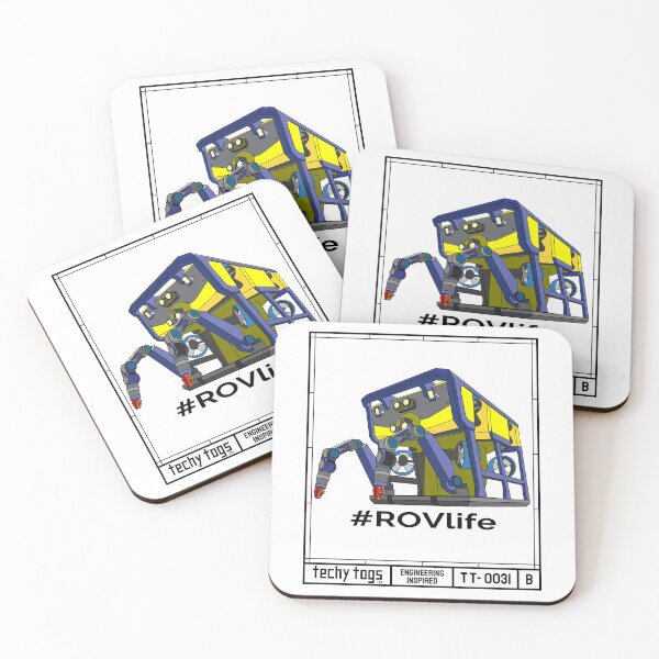Aperçu de l'œuvre #ROVlife (TT-0031-B Noir sur Blanc) créée et vendue par techy-togs.