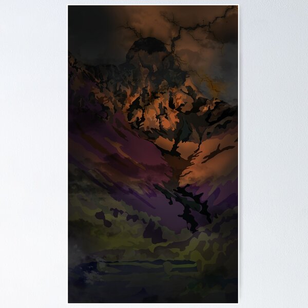 Item preview, Beautiful mountains at sunset designed and sold by ArtNaomiViki.