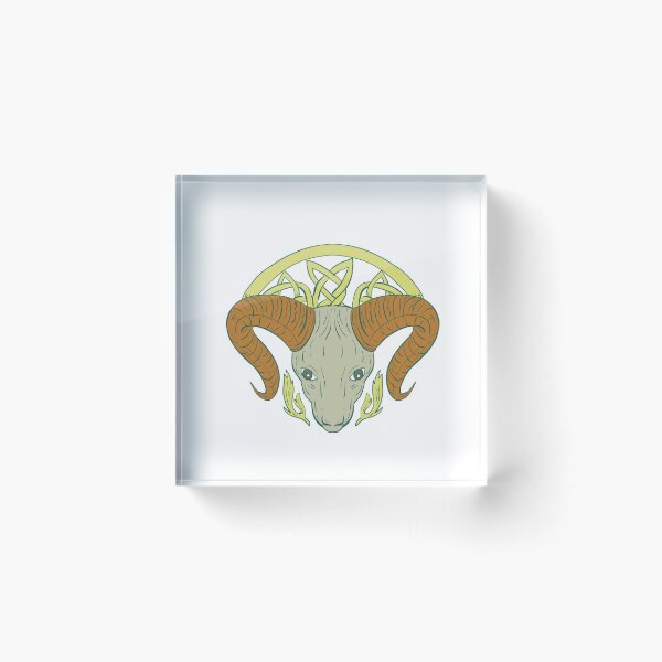 Item preview, Ram Head Celtic Knot designed and sold by patrimonio.