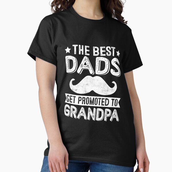 Item preview, Promoted to Grandpa, Promoted to Grandma, First Time Grandpa Grandma Shirt, Grandfather Grandmother Reveal, Baby Shower Newborn Gift for Dad gift t-shirt designed and sold by Santa tales.
