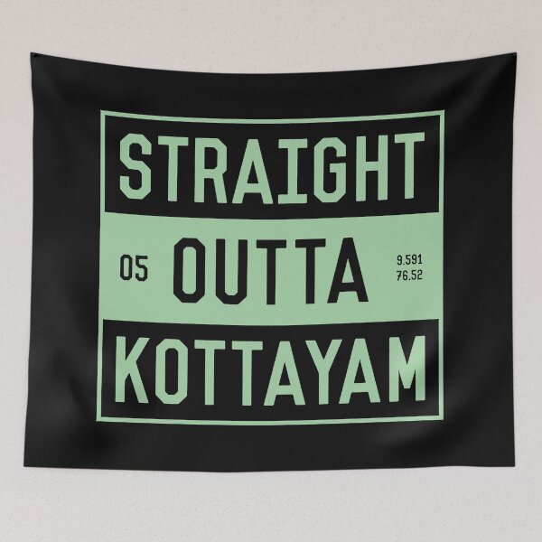 Item preview, Straight Outta Kottayam | Funny Malayalam Phrases designed and sold by DrawingBoard.