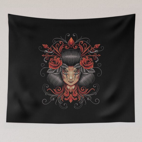Item preview, Vintage Japanese Goddess Deity portait designed and sold by Marvs29.