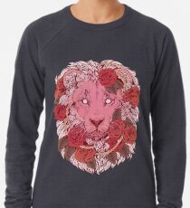 Sudadera ligera León de rosas